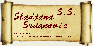 Slađana Srdanović vizit kartica